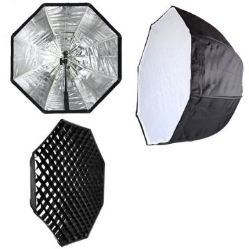 OEM Softbox tip umbrela 80cm si grid