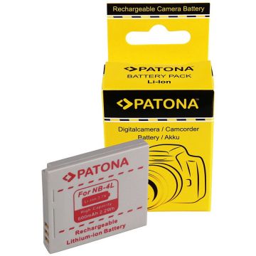 Patona Acumulator /Baterie PATONA pentru CANON NB-4L NB4L, Ixus 30,40,50,55,60,65,70,75,8- 1004