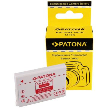 Patona Acumulator /Baterie PATONA pentru Nikon COOLPIX P2 P1 S3 S2 S1 ENEL8 EN-EL8- 1039