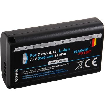 Patona Acumulator Patona Platinum DMW-BLJ31 3500mAh replace Panasonic Lumix DC-S1 DC-S1R DC-S1H-1319