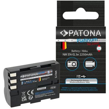 Patona Acumulator Patona Platinum EN-EL3e pentru  Nikon D700 D300 D200 D100 D80 D70 D50 -1373