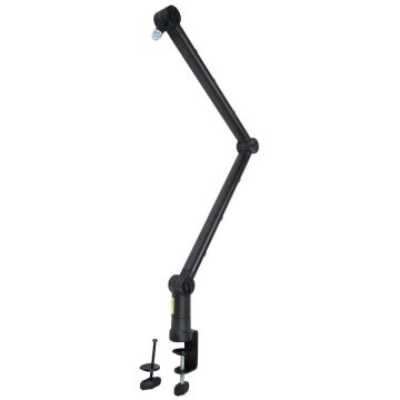 Pulse Pulse Boom-Arm suport de microfon negru cu montura pe birou MBA001