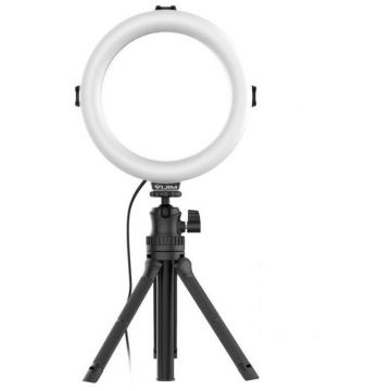 Ulanzi Desktop Ring Light LED Ulanzi Vijim K9 RGB cu trepied si telecomanda pentru vlogging
