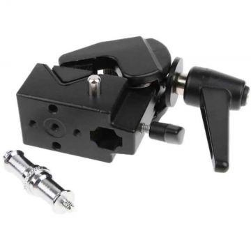 Visico Clema heavy-duty tip menghina cu spigot 5/8” detasabil M11-034S M11-007S, Negru