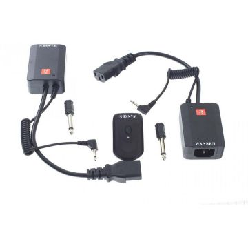 Wansen Kit trigger-2x receiver Wansen AC-04 radio 4 canale pentru declansare blitz de studio