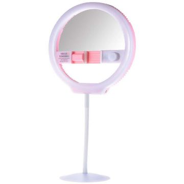 Yongnuo Yongnuo YN128 II Lampa circulara roz cu 128 led-uri si temperatura ajustabila