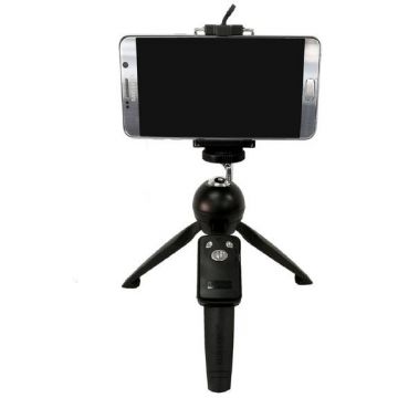 Yunteng Mini Trepied Yunteng YT-208  cu cap tip bila 1/4 suport de telefon si telecomanda