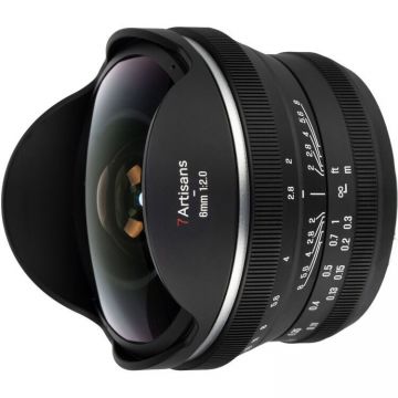 7Artisans Obiectiv Manual 7Artisans 6mm F2 Fisheye, FujiFilm X, FX