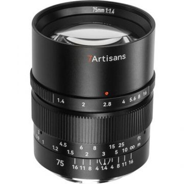 7Artisans Obiectiv Manual 7Artisans 75mm F1.4 Full Frame, Nikon Z