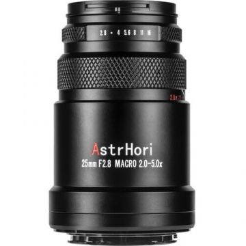 AstrHori Obiectiv Manual AstrHori 25mm F2.8 2-5x Ultra Macro Full Frame, Sony E, NEX