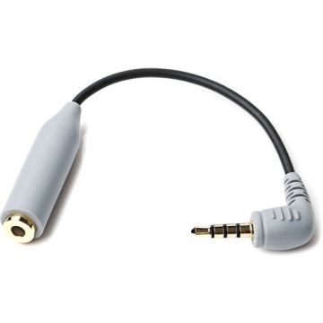 Boya Cablu Adaptor microfon BOYA BY-CIP2 de la jack 3.5mm TRS la jack 3.5mm TRRS