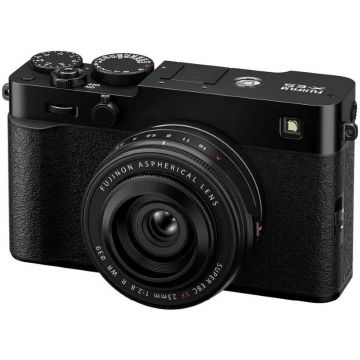 FUJIFILM Aparat Foto Mirrorless Fujifilm X-E5, 40MP, 6K + Obiectiv XF 23mm F2.8 R WR, Negru
