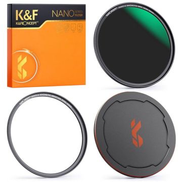 K&F&nbsp;Concept Filtru magnetic K&F Concept 82mm  NANO-X ND64 Series Neutral Density Lens Filter HD SKU.1744