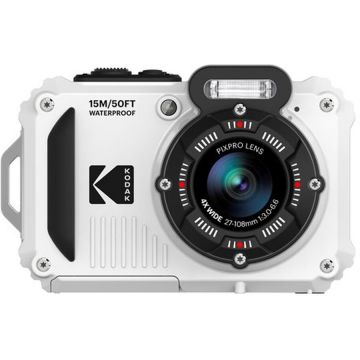 KODAK Aparat foto Kodak WPZ2 impermeabil cu zoom 5X WiFi, Alb