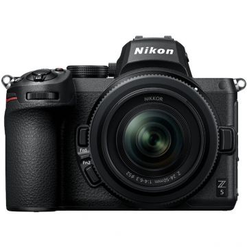 Nikon Aparat foto Mirrorless Nikon Z5 , Full-Frame, 24.5 MP, 4K, Wi-Fi + Obiectiv 24-50mm, Negru