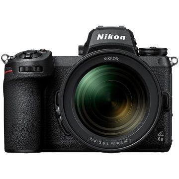 Nikon Aparat foto Mirrorless Nikon Z6 II , Full-Frame, 24.5 MP, 4K, Wi-Fi, Negru + Obiectiv 24-70mm f/4 S