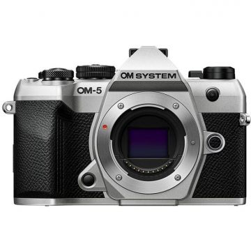 OLYMPUS Camera Foto Mirrorless OM SYSTEM OM-5 Mark II, 20MP, Video 4K, Body, Argintiu