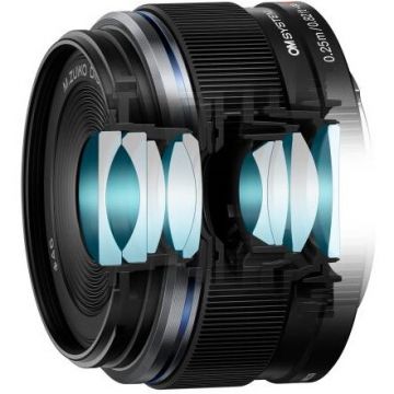 OLYMPUS Obiectiv OM System M.Zuiko Digital ED 17mm, F1.8 II, Negru