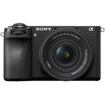 Sony Aparat foto mirrorless Sony A6700, APS-C, 26 MP, 4K, AI, Stabilizare 5 axe, Obiectiv 16-50 mm, Negru