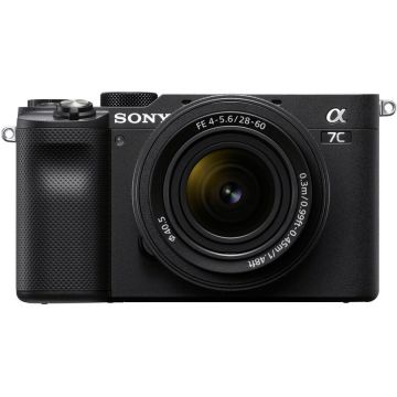 Sony Aparat foto mirrorless Sony Alpha A7C, 24.2MP, Full-Frame, 4K + Obiectiv Sony FE28-60mm F4-5.6, Negru