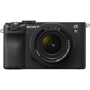 Sony Aparat foto mirrorless Sony Alpha A7C II, 33MP, Full-Frame, Hibrid, 4K + Obiectiv 28-60mm, Negru