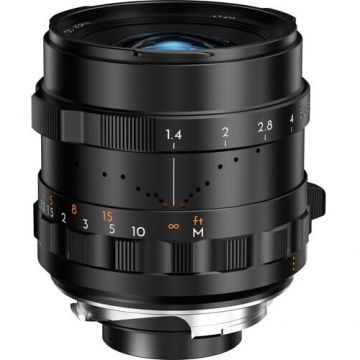 Thypoch Obiectiv Manual Simera 28mm F1.4 pentru Leica M Mount (Focus Tab) Tip II Negru pentru Fotografie Full Frame