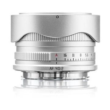 TTArtisan Obiectiv AF TTArtisan Full Frame 40mm F2, Nikon Z, Silver