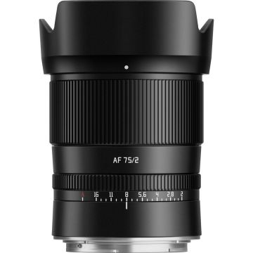 TTArtisan Obiectiv Autofocus TTArtisan, 75mm, F2, Full Frame, STM, Nikon Z, Negru