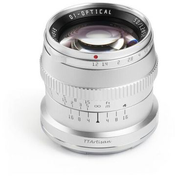 TTArtisan Obiectiv Manual TTArtisan 50mm F1.2 APS-C, L-mount, Siler