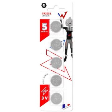 Wonder Pachet Baterii Wonder WCR2032X5, 5 baterii litiu CR2032