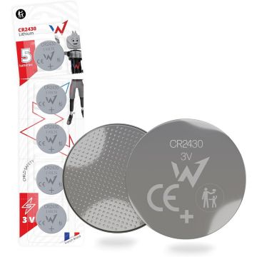 Wonder Pachet Baterii Wonder WCR2430X5, 5 baterii litiu CR2430