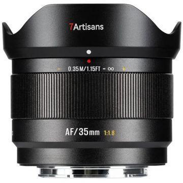 7Artisans Obiectiv AF 7Artisans, 35mm, F1.8 STM APS-C, FujiFilm X, FX, Negru