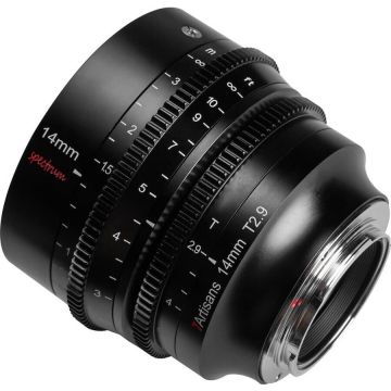 7Artisans Obiectiv Cinematic 7Artisans, full-frame ultra-wide, 14 mm, diafragma maxima T2.9 Spectrum