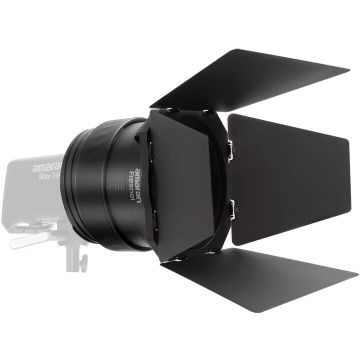Amaran amaran Fresnel pentru Ray 360c & 660c – Modificator Fresnel Bowens Mount cu Barndoors 4 Lamele