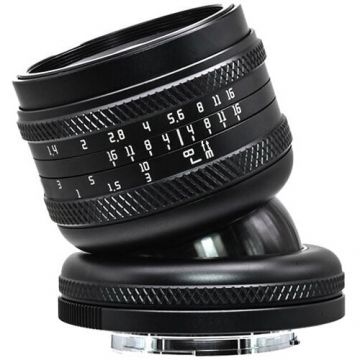 AstrHori Obiectiv Manual AstrHori, 50 mm, F1.4 Full Frame, Tilt Lens, Montura MFT / M4/3, Negru