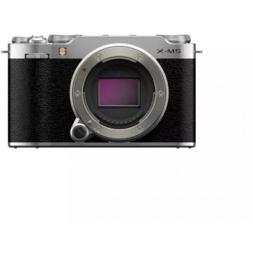 FUJIFILM Aparat foto Mirrorless Fujifilm X-M5, 26.1MP, 6K, Body, Argintiu