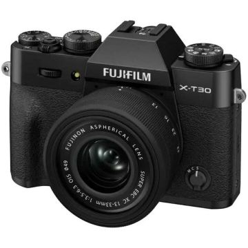 FUJIFILM Aparat Foto Mirrorless Fujifilm X-T30 III, 26.1MP + Obiectiv XC 13-33mm, Negru