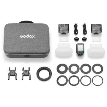 Godox Kit blitz macro Godox MF12 pentru fotografie de prim-plan