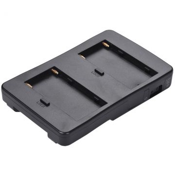 iShoot Adaptor F2-BP de la NP-F la V-mount cu 2 sloturi pentru NP-F550 NP-F750 NP-F970