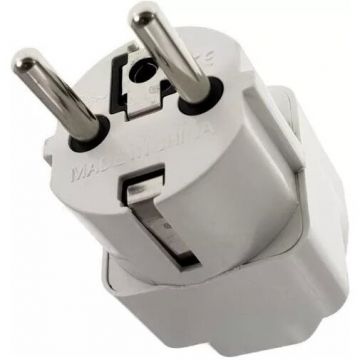 iShoot Adaptor priza UK/US la tip priza Europa 16A alb