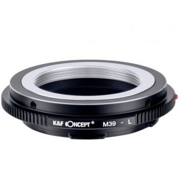 K&F&nbsp;Concept Adaptor montura K&F Concept de la Contax/Yashica C/Y la L-Mount KF06.472, Negru