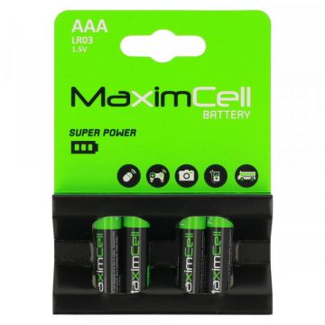MaximCell Baterie MaximCell Super Power, AAA / LR3, Set 4 bucati