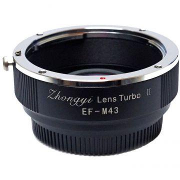 Mitakon Adaptor Montura Mitakon, Lens Turbo Mark 2, Obiectiv Canon EF la Camere ,MFT MTKLTM2EFM43, Negru