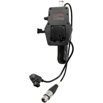 NanLite Adaptor NanLite V-Mount cu grip si cablu 4-Pin XLR D-Tap pentru Forza 150 LED Monolight