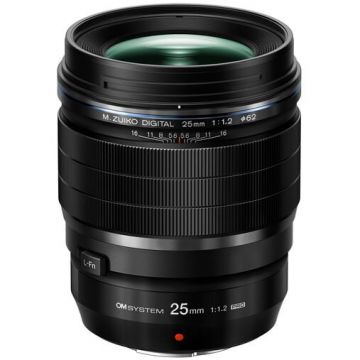 OLYMPUS Obiectiv Foto Mirrorless OLYMPUS OM SYSTEM M.ZUIKO DIGITAL ED, 25 mm, F1.2 PRO, Montura MFT, Negru