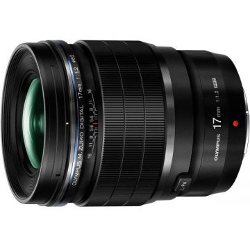 OLYMPUS Obiectiv Foto Olympus OM System M.ZUIKO DIGITAL ED, 17mm, F1.2 PRO, Montura MFT, Negru