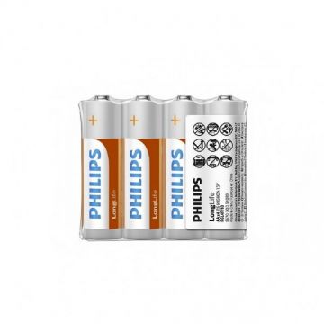Philips Baterie Philips Longlife, AA / LR6, Set 4 bucati Phil-R6L4F/10