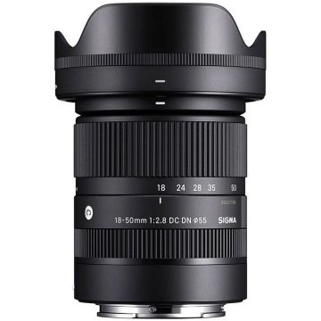 Sigma Obiectiv AF Sigma 18-50mm F2.8 DC DN (C) pentru Canon RF, Negru