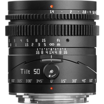 TTArtisan Obiectiv Manual TTArtisan 50mm F1.4 Tilt Full Frame, Negru