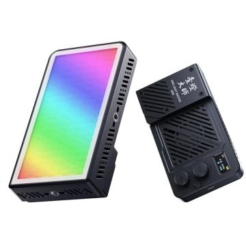 Ulanzi Lampa video portabila Ulanzi LM-P40RGB, 40W, RGB, Bi-Color, 158x86x34mm, Negru